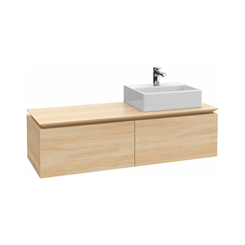 

Villeroy Und Boch Ag - Villeroy & Boch Legato Vanity unit B674, 1600x380x500mm, lavabo a la derecha, color: Elm Impresso - B67400PN