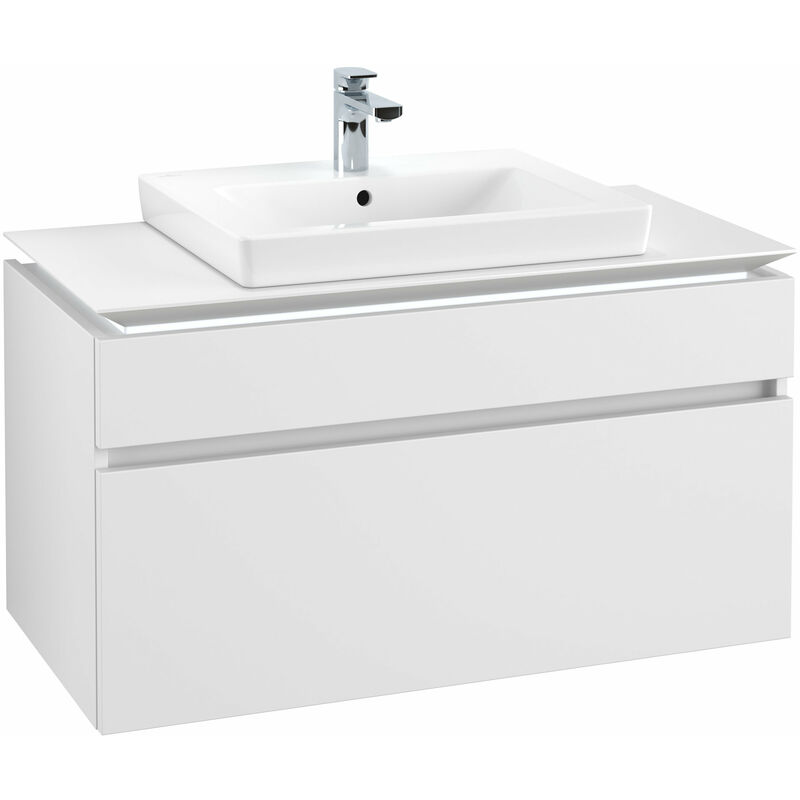 

Villeroy Und Boch Ag - Villeroy & Boch Legato Vanity unit B604, 1000x550x500mm, centro lavabo, iluminación LED, color: Blanco Mate - B604L6MS