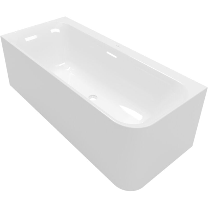 Villeroy&boch - Loop & Friends 1800 x 800 mm baignoire murale angle à gauche square, sans pieds, blanc
