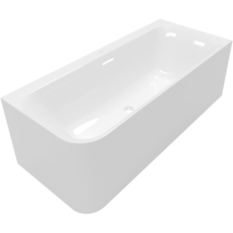 Villeroy&boch - Loop & Friends 1800 x 800 mm baignoire murale en angle à droite square, sans pieds, blanc (UBA180LSF9CR00V-01)
