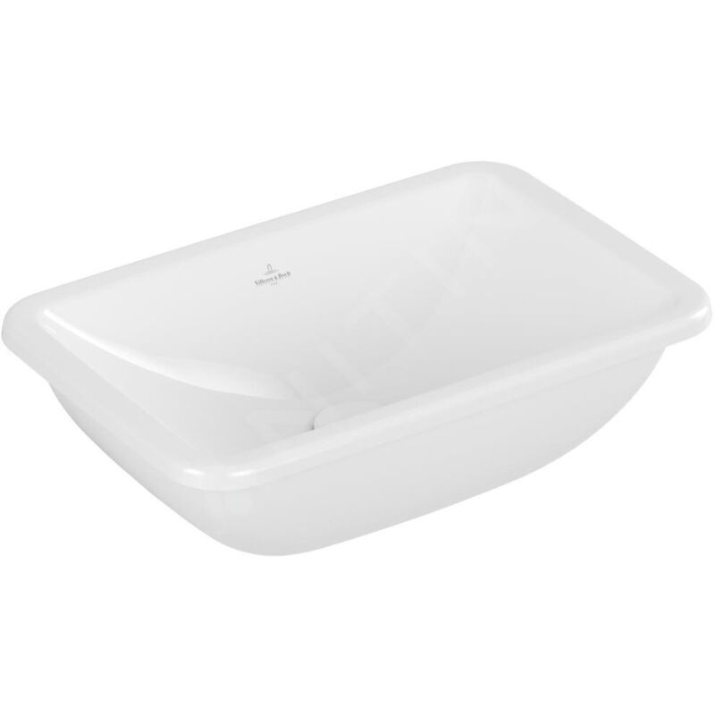 Villeroy&boch - Loop&Friends - Lavabo à encastrer, 450x280 mm, avec trop-plein, CeramicPlus, blanc alpin 4A5600R1