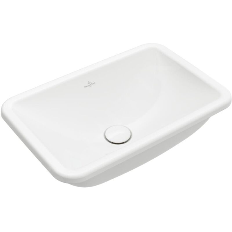 Villeroy&boch - Loop&Friends - Lavabo à encastrer, 675x450 mm, sans trop-plein, CeramicPlus, blanc alpin 4A6601R1