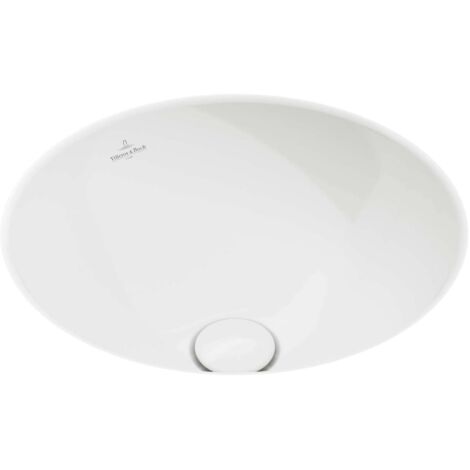 Villeroy & Boch Loop&Friends - Lavabo ad incasso, diametro 33 cm, senza troppopieno, bianco alpino 4A510101