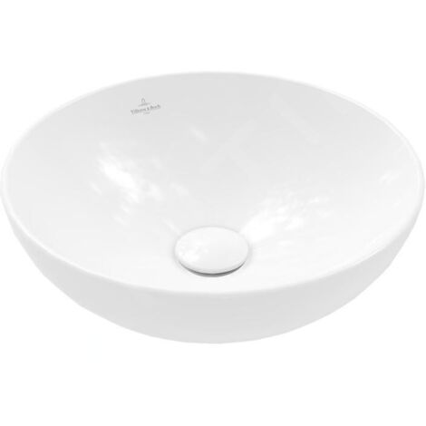 Villeroy & Boch Loop&Friends - Vasque, diamètre 380 mm, sans trop-plein, CeramicPlus, blanc alpin 4A4501R1