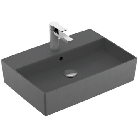 Villeroy & Boch Memento 2.0 Aufsatzwaschbecken, 1 Hahnloch, mit