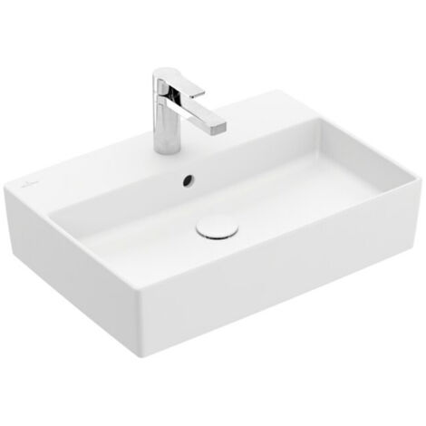 Villeroy & Boch Memento 2.0 Aufsatzwaschbecken, 1 Hahnloch, mit