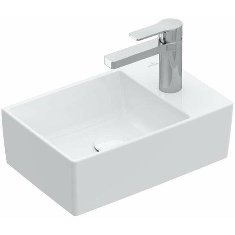 Villeroy & Boch Memento 2.0 - Lavamani 40x26 cm, senza troppopieno, 1 con foro per miscelatore, bianco alpino 43234001