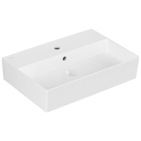 Villeroy & Boch Memento 2.0 Wandwaschbecken, 1 Hahnloch, mit