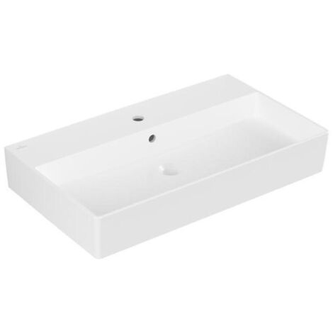 Villeroy & Boch Memento 2.0 Wandwaschbecken, 1 Hahnloch, mit