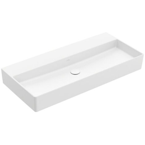 Villeroy & Boch Memento 2.0 Wandwaschbecken, ohne Hahnloch, ohne