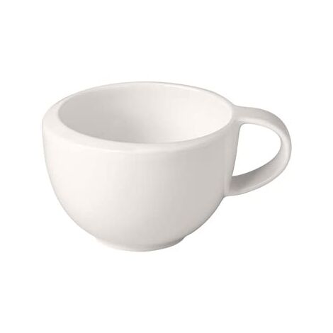Villeroy & Boch - NewMoon Tazza da moca/espresso, tazza elegante con manico per espresso e moca, porcellana premium, lavabile in lavastoviglie, bianca, 90 ml