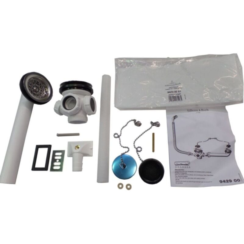 Villeroy&boch - Garniture de trop-plein évier vileroy et boch O.Novo 6,2 x 6,2 x 10 cm Chromé