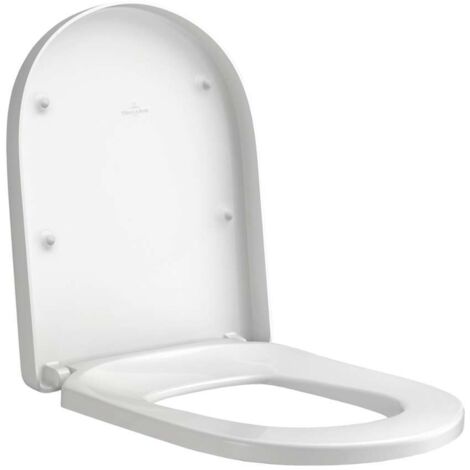 Villeroy & Boch O.novo - Abattant de WC, SoftClosing, QuickRelease, blanc alpin 8M36S101