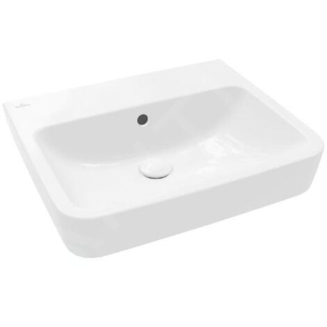 Villeroy & Boch O.novo - Lavabo 550x460 mm, avec trop-plein, sans trou pour robinet, blanc alpin 4A415701