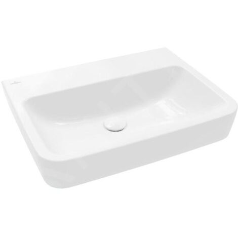 Villeroy & Boch O.novo - Lavabo 600x460 mm, sans trop-plein, sans trou pour robinet, blanc alpin 4A416301