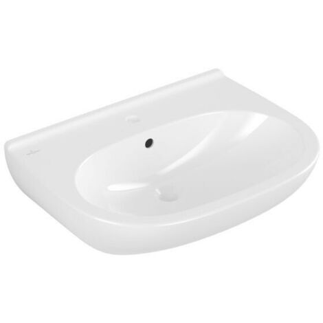 VILLEROY & BOCH - O.NOVO LAVABO 65 CM. BIANCO ALPIN CON TROPPOPIENO 51606501