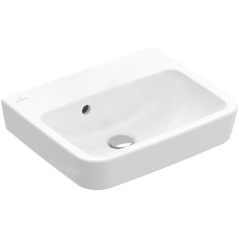 Villeroy & Boch O.novo - Lave-mains 450x370 mm, avec trop-plein, sans trou de robinetterie, blanc alpin 43444701