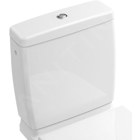 Villeroy & Boch O.novo - Réservoir de chasse d'eau, alimentation latérale/arrière, CeramicPlus, blanc alpin 5788S1R1