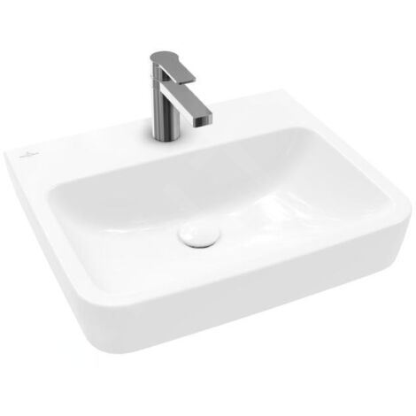 Villeroy & Boch O.novo - Vasque, 550x460 mm, sans trop-plein, trou pour robinet, blanc alpin 4A41MJ01