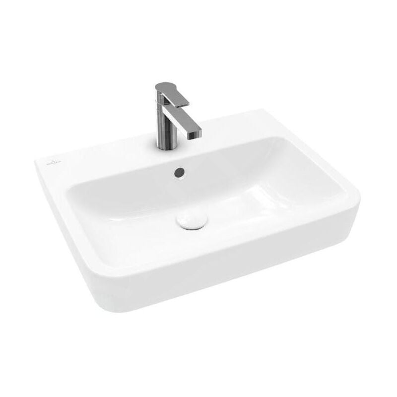 O.novo - Vasque, 600x460 mm, avec trop-plein, trou pour robinet, blanc alpin 4A416G01 - Villeroy&boch
