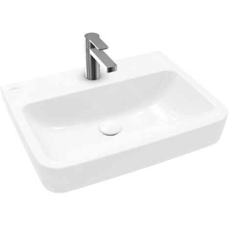 Villeroy & Boch O.novo - Vasque, 600x460 mm, sans trop-plein, trou pour robinet, blanc alpin 4A416L01
