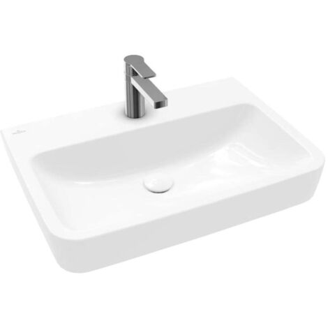 Villeroy & Boch O.novo - Vasque, 65x46 cm, sans trop-plein, trou pour robinet, blanc alpin 4A41KL01