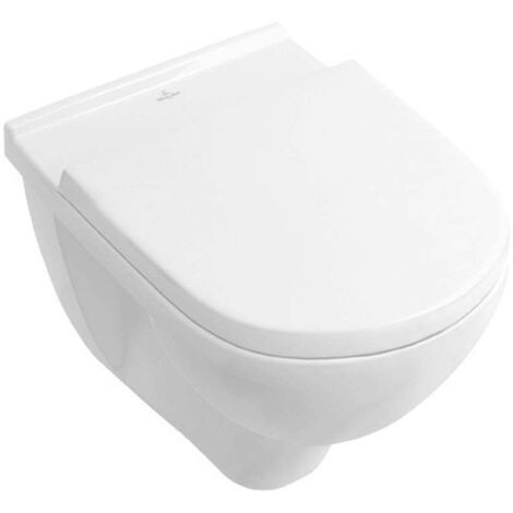 Villeroy & Boch O.novo - Wand-WC mit Sitz SoftClosing, DirectFlush, alpinweiß 5660HR01
