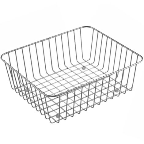 Villeroy & Boch – Panier égouttoir d'évier en inox 38,9 x 32,5 x 13,8 cm – Fabrication haut de gamme – Durabilité élevée – Finitions précises