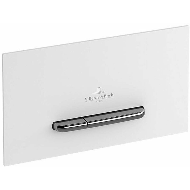 Villeroy&boch - ViConnect - Plaque de déclenchement E300- White Matt / Chrome Matt 922169N5