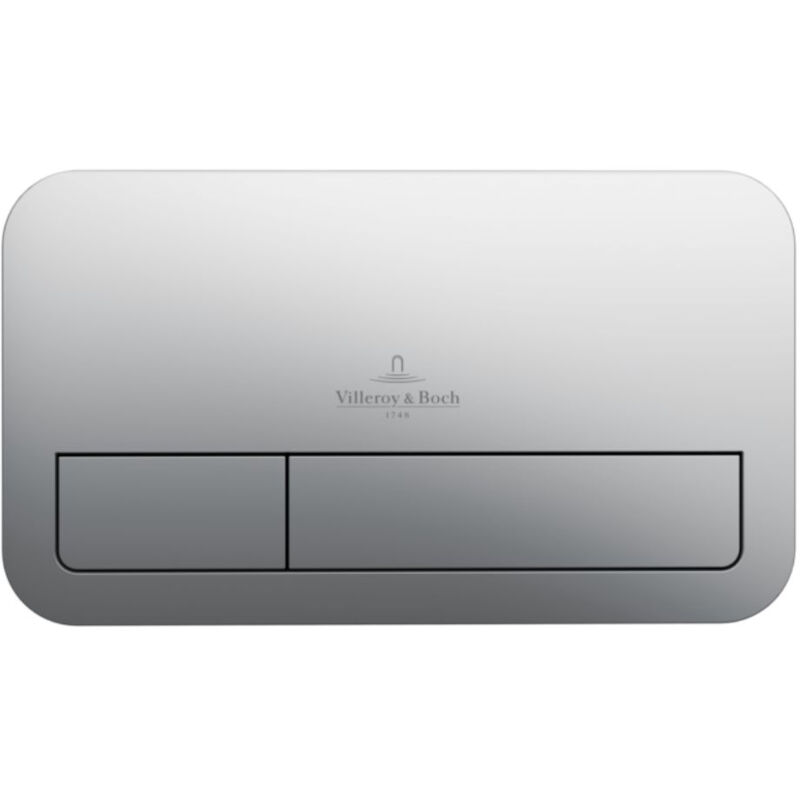 Villeroy&boch - ViConnect Plaque de déclenchement wc 200S, Chromé mat