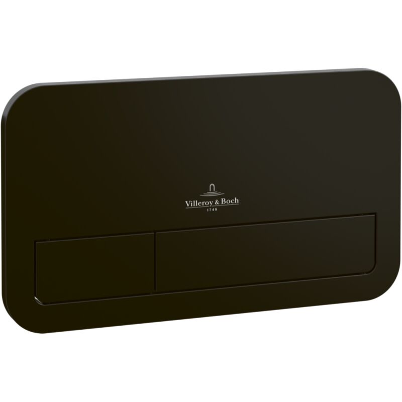 Villeroy&boch - ViConnect Plaque de déclenchement wc 200S, Noir mat