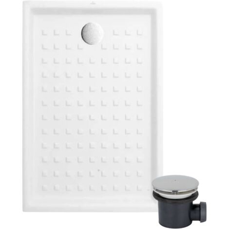 Villeroy & Boch – Receveur de douche à poser 120 x 90 cm – Céramique blanche – Surface antidérapante – Bonde D90 – Fabrication française