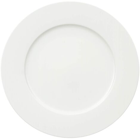 Villeroy & Boch Royal Piatto Elegante Rotondo Gourmet, Lavabile in Lavastoviglie, Porcellana Premium Bone, Bianco, 300 mm