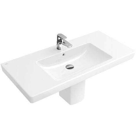Villeroy & Boch Schrankwaschtisch Subway 2.0 800x475mm Rechteck 1 Hahnloch mit Überlauf Weiß Alpin