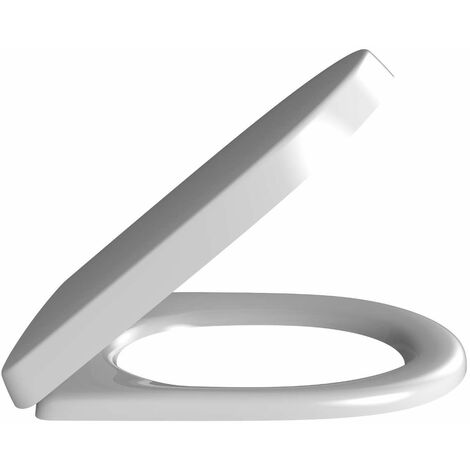 Villeroy & Boch – Siège WC oval en Duroplast – Charnières en acier inoxydable – Dimensions 368x423x51mm – Blanc Alpin