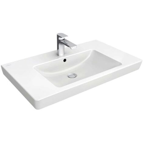 Villeroy & Boch Subway 2.0 Schrankwaschtisch, mit Überlauf, 1