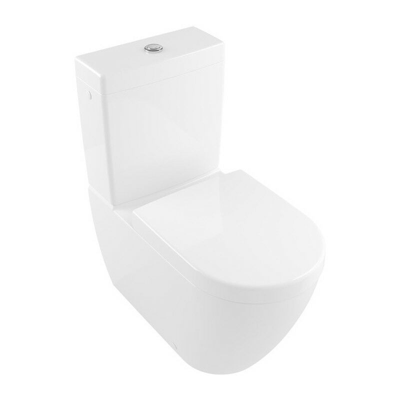 

Villeroy&boch - Inodoro Subway 2.0 370 x 700 mm, DirectFlush, modelo autoportante, para instalación cerca de la pared, salida horizontal, salida