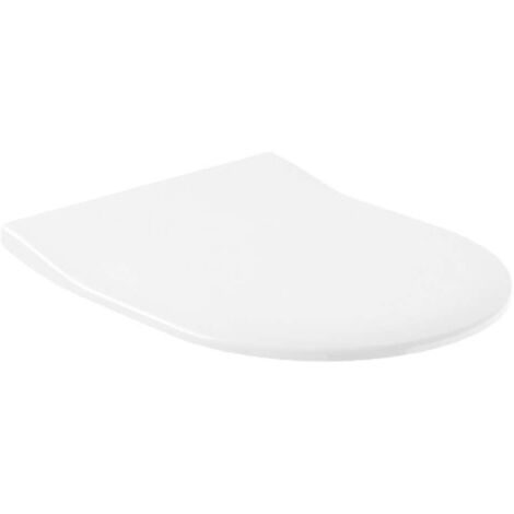 Villeroy & Boch Subway 2.0 WC-Sitz SlimSeat mit Absenkautomatik, mit abnehmbaren Sitz, Weiß Alpin, 9M78S101