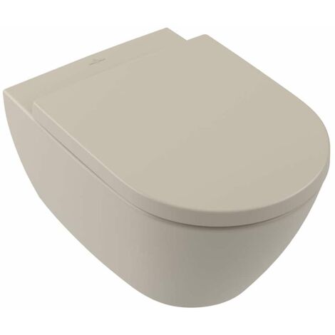 Villeroy & Boch Subway 2.0 - WC sospeso, DirectFlush, CeramicPlus, Almond 5614R0AM