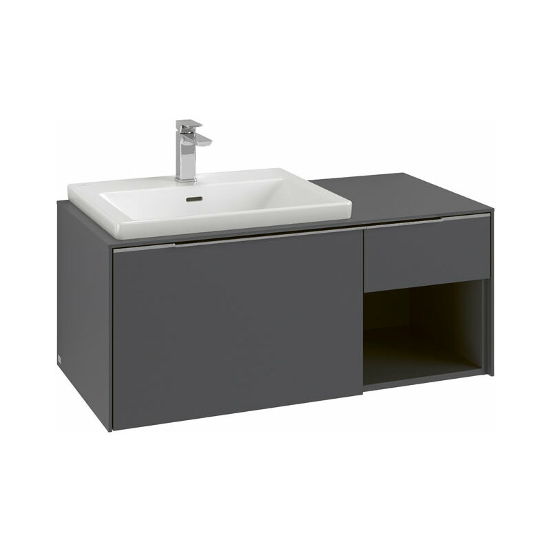 

Villeroy Und Boch Ag - Villeroy & Boch Subway 3.0, 1001x423x516 mm, mueble de lavabo, 2 cajones, C572L2, color: Frontal/carcasa: roble de Kansas,