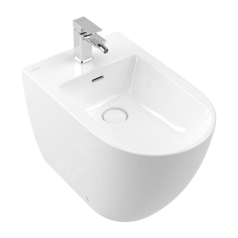 Villeroy&boch - Subway 3.0 - Bidet à poser, avec trop-plein, trou pour robinet, blanc alpin 44710001
