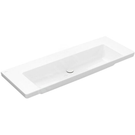 Villeroy & Boch Subway 3.0 - Lavabo 1300x470 mm, sans trop-plein, sans trou pour robinetterie, blanc alpin 4A70D301