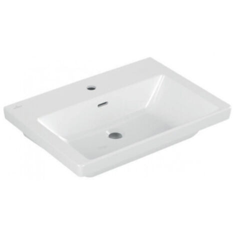 Villeroy & Boch Subway 3.0, lavabo rectangulaire, 1 trou pour