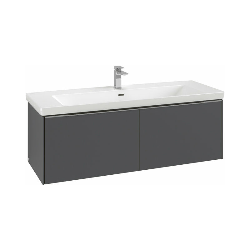 

Villeroy Und Boch Ag - Villeroy & Boch Subway 3.0, mueble de baño, 1272x429x478 mm, 2 cajones, C601L0, color: Frontal/carcasa: taupe, asa: Taipe