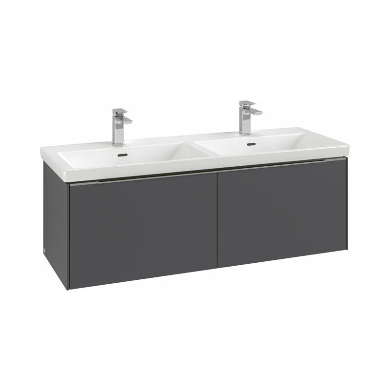 

Villeroy Und Boch Ag - Villeroy & Boch Subway 3.0, mueble de lavabo, 1272x429x478 mm, 2 cajones, C567L, color: Frontal/carcasa: roble de Kansas,