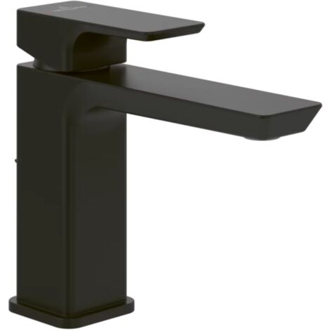 Villeroy & Boch Subway 3.0 Robinetterie monocommande pour lavabo avec dispositif de vidange à tirette, Matt Black