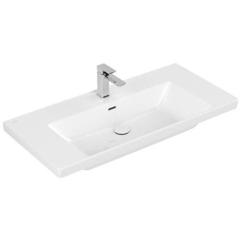 Villeroy & Boch Subway 3.0 Schrankwaschtisch, 1 Hahnloch, mit