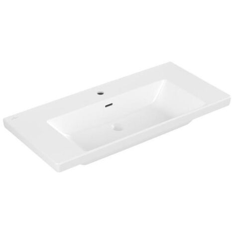 Villeroy & Boch Subway 3.0 Schrankwaschtisch, 1 Hahnloch, mit