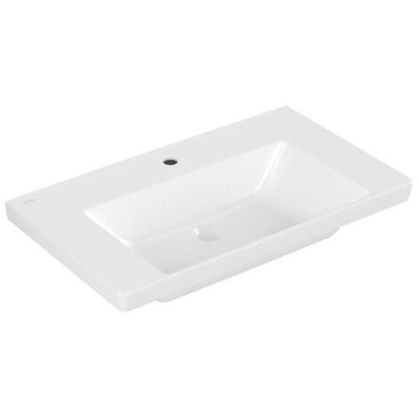 Villeroy & Boch Subway 3.0 Schrankwaschtisch, 1 Hahnloch, ohne
