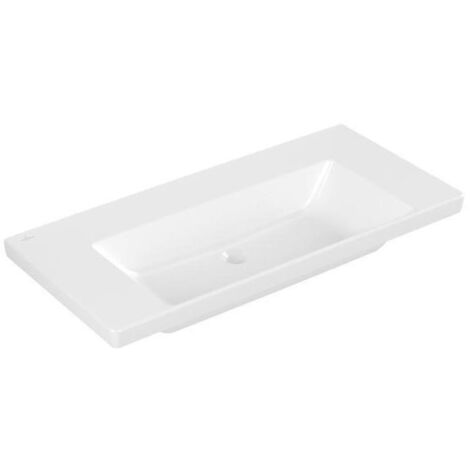 Villeroy & Boch Subway 3.0 Schrankwaschtisch, ohne Hahnloch, ohne